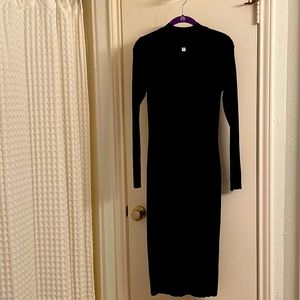 The Drop, black knit dress . Size S